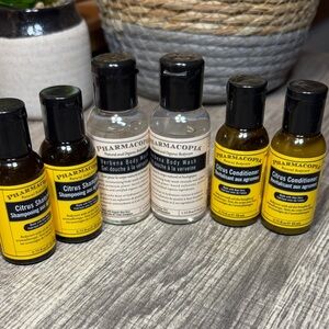 🌻5 for $30🌻 Pharmacopia Shampoo, Conditioner & Body Wash Travel Set